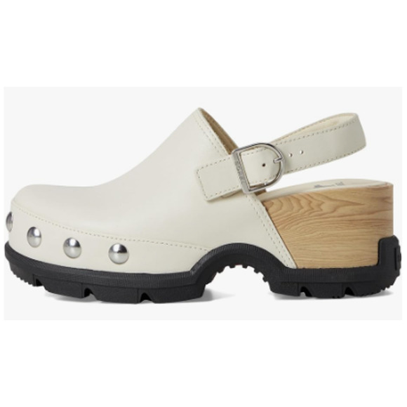 NEW (OTHER) SOREL ROAM'N CLOG RVT Chalk/Black Women's Size 7 - Picture 1 of 10